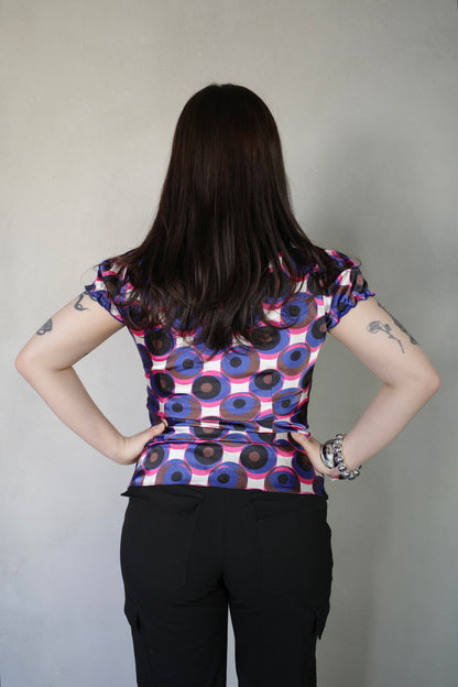 RETRO SATIN BLOUSE