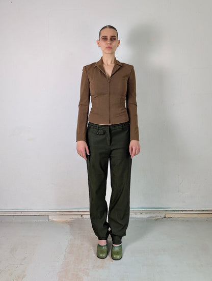 DOLCE & GABBANA OLIVE PANTS