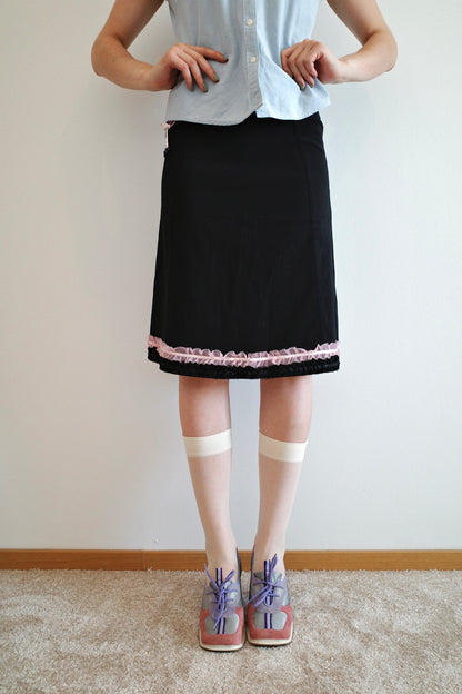 VINTAGE LACE-UP SKIRT