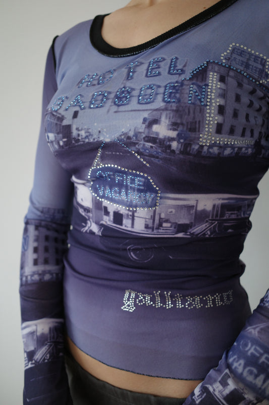 JOHN GALLIANO MESH LONGSLEEVE