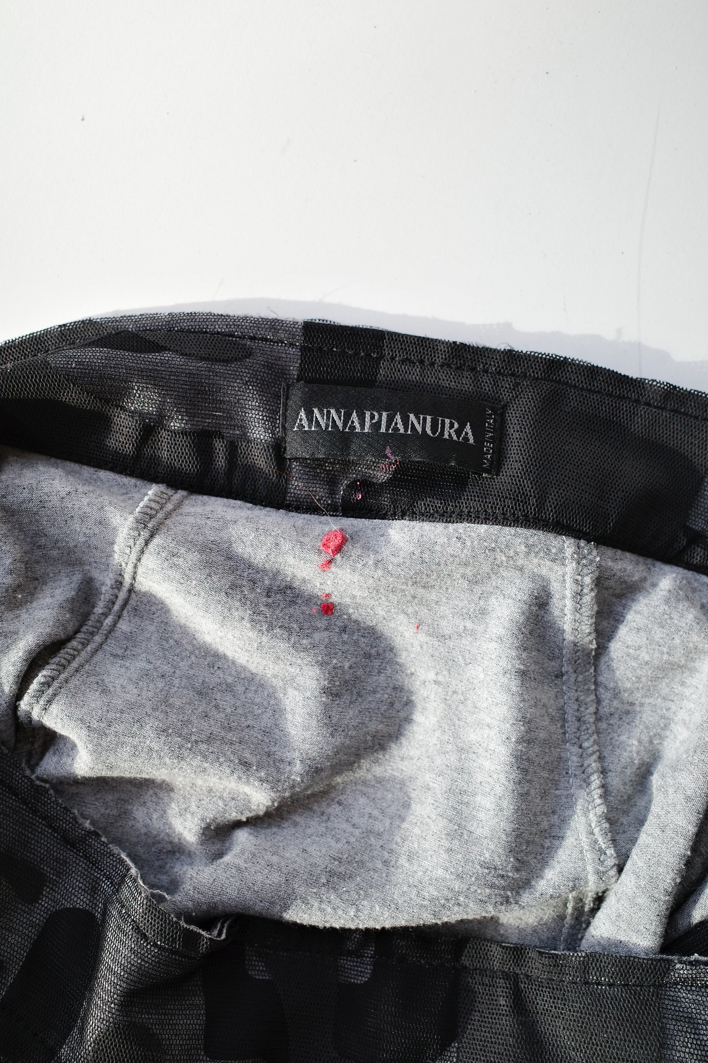 ANNA PIANURA MESH PRINT SKIRT