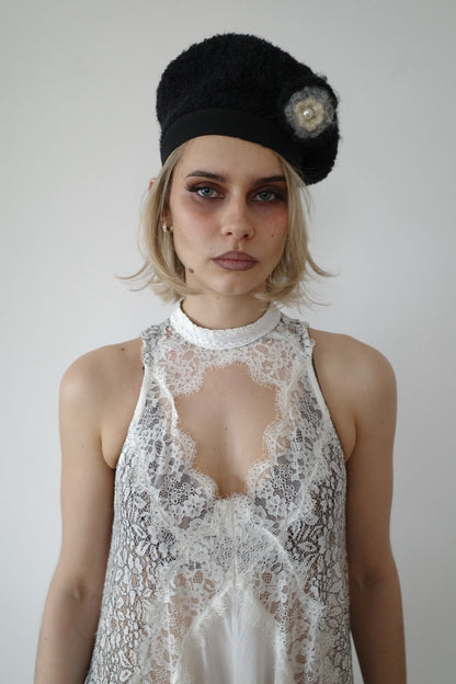 VINTAGE WOOL BASKET HAT