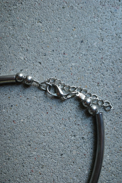 STEEL STATEMENT NECKLACE