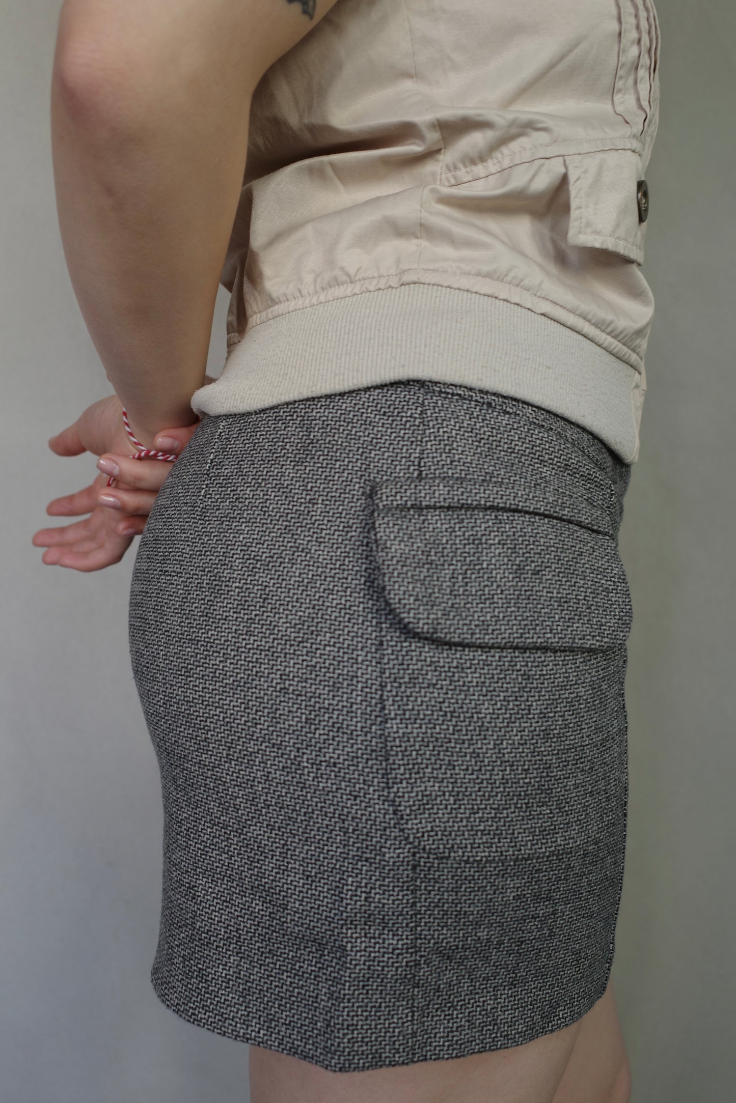 SISLEY WOOL MINI SKIRT