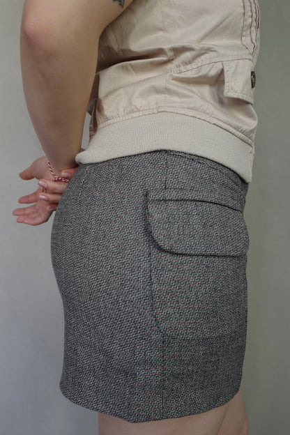 SISLEY WOOL MINI SKIRT