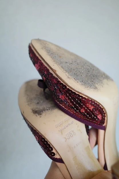MIU MIU SEQUIN PUMPS