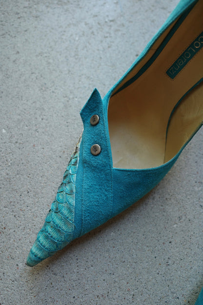 GIANMARCO LORENZI SNAKE STILETTOS