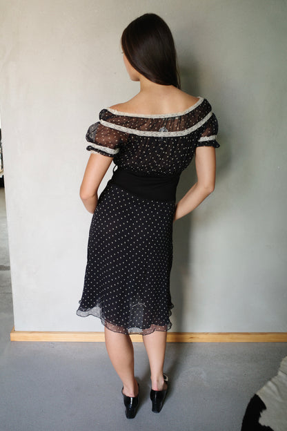 FORNARINA POLKA DOT STAR DRESS
