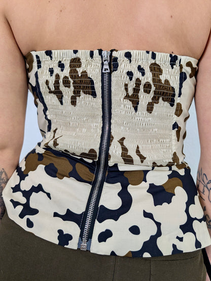 PRADA CAMO BUSTIER