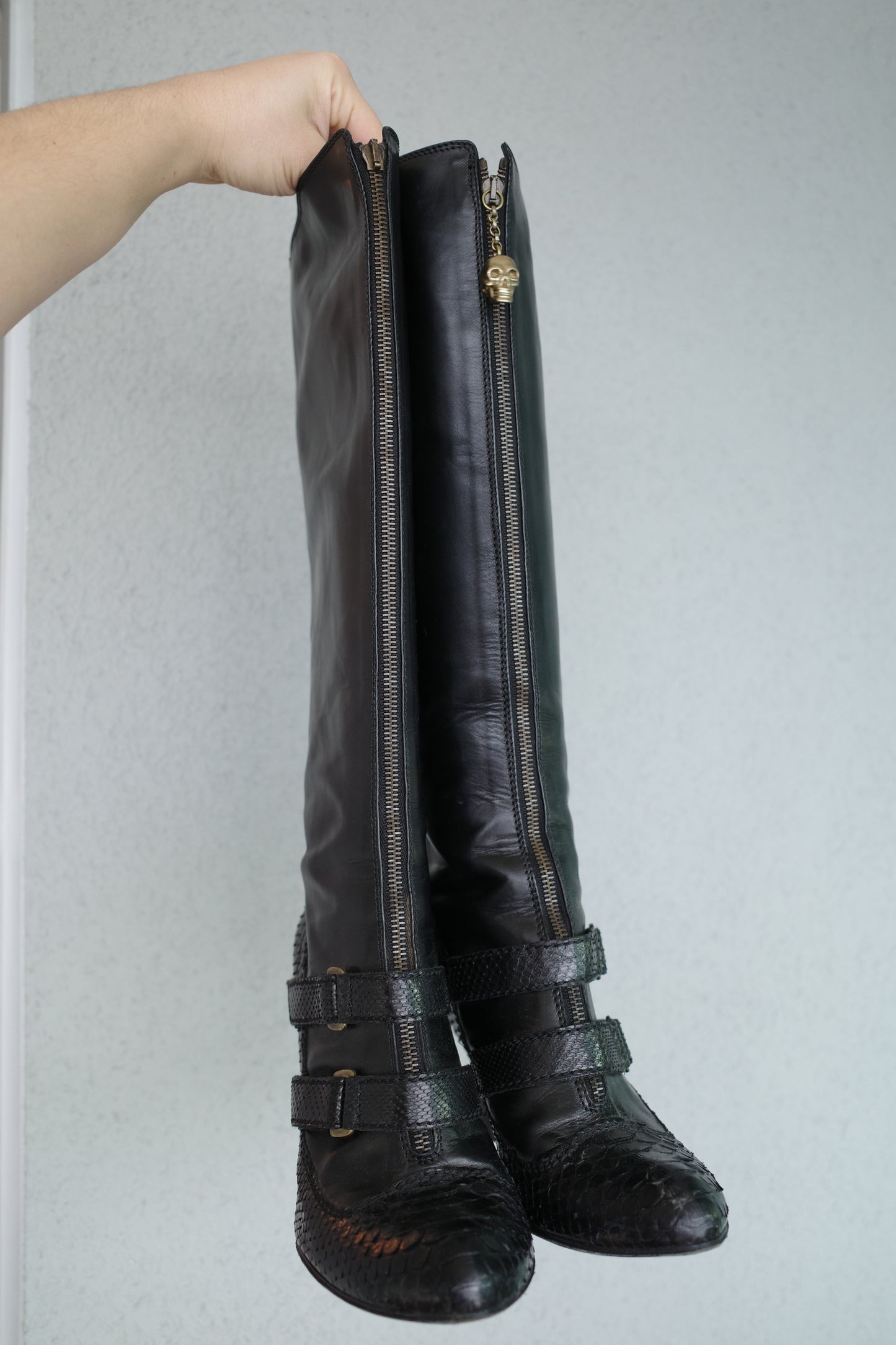 ALEXANDER MCQUEEN F/W 2006 PYTHON BOOTS