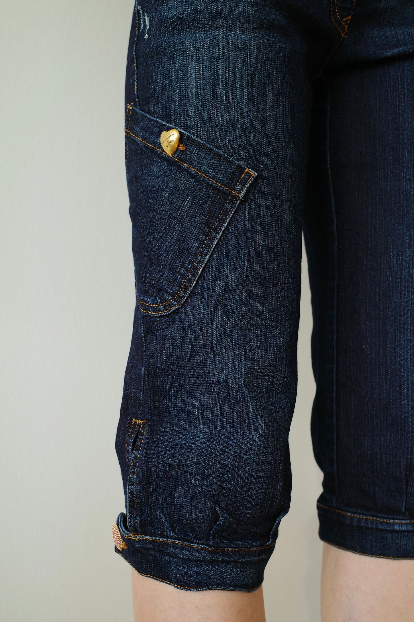 MOSCHINO DENIM CAPRI PANTS