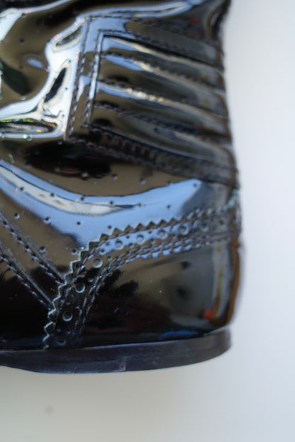 MIU MIU PATENT LEATHER BOXING BOOTS