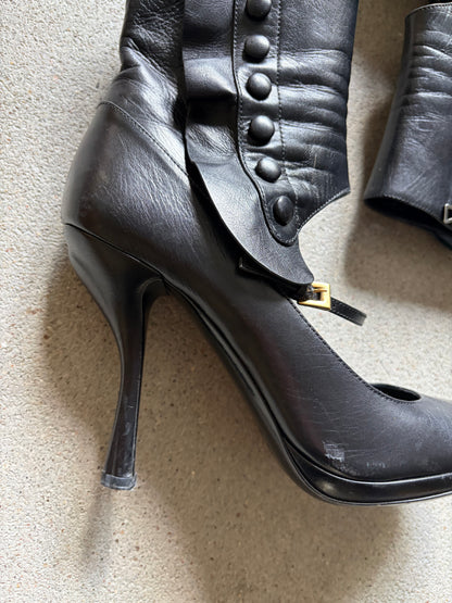 PRADA S/S 2008 "FAIRY" HEEL BOOTS