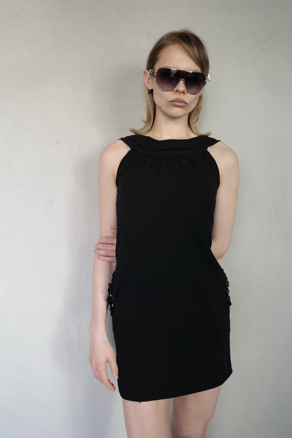 VERA WANG SEQUIN POCKET DRESS