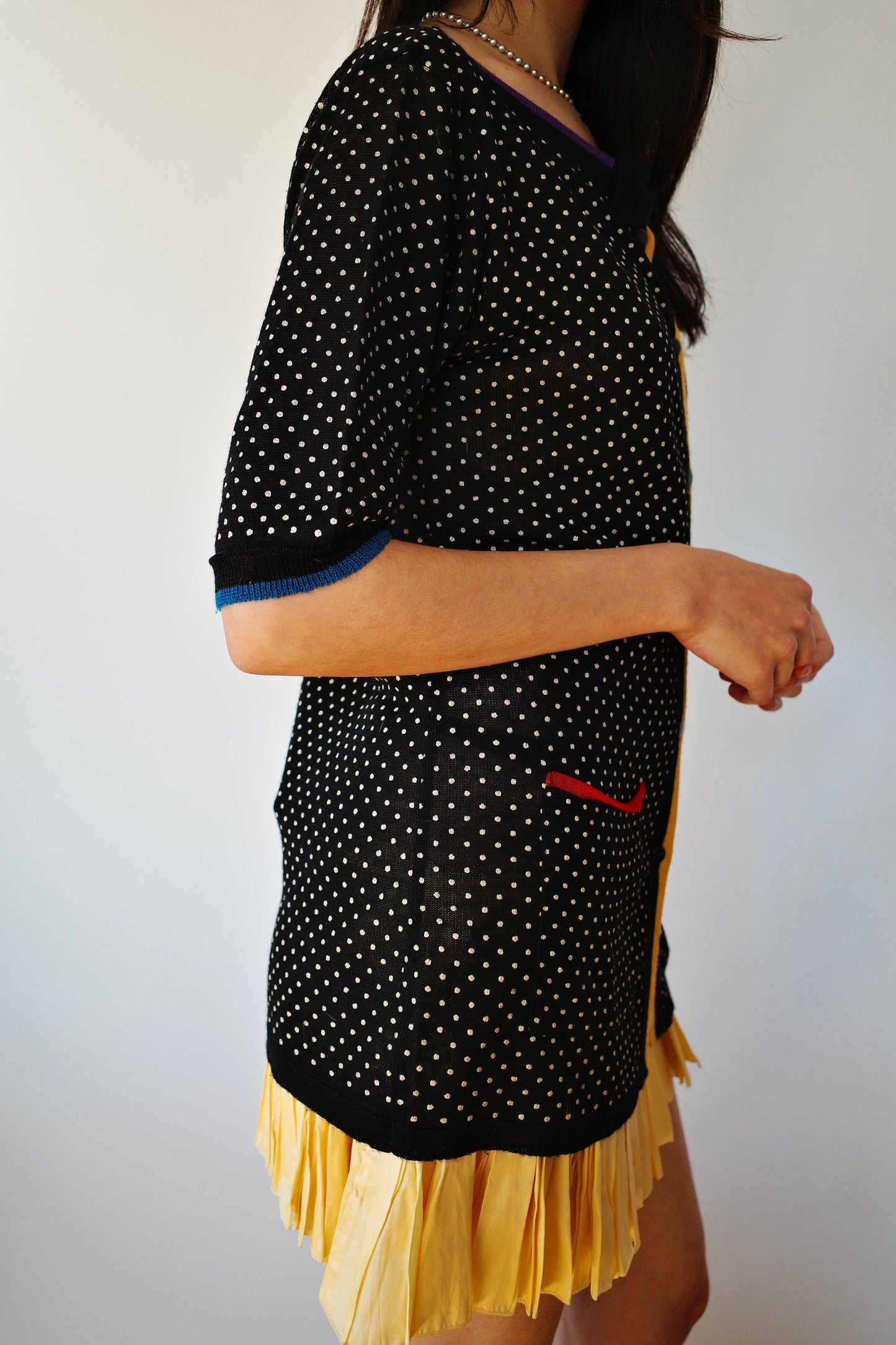 RETRO POLKA DOT CARDIGAN
