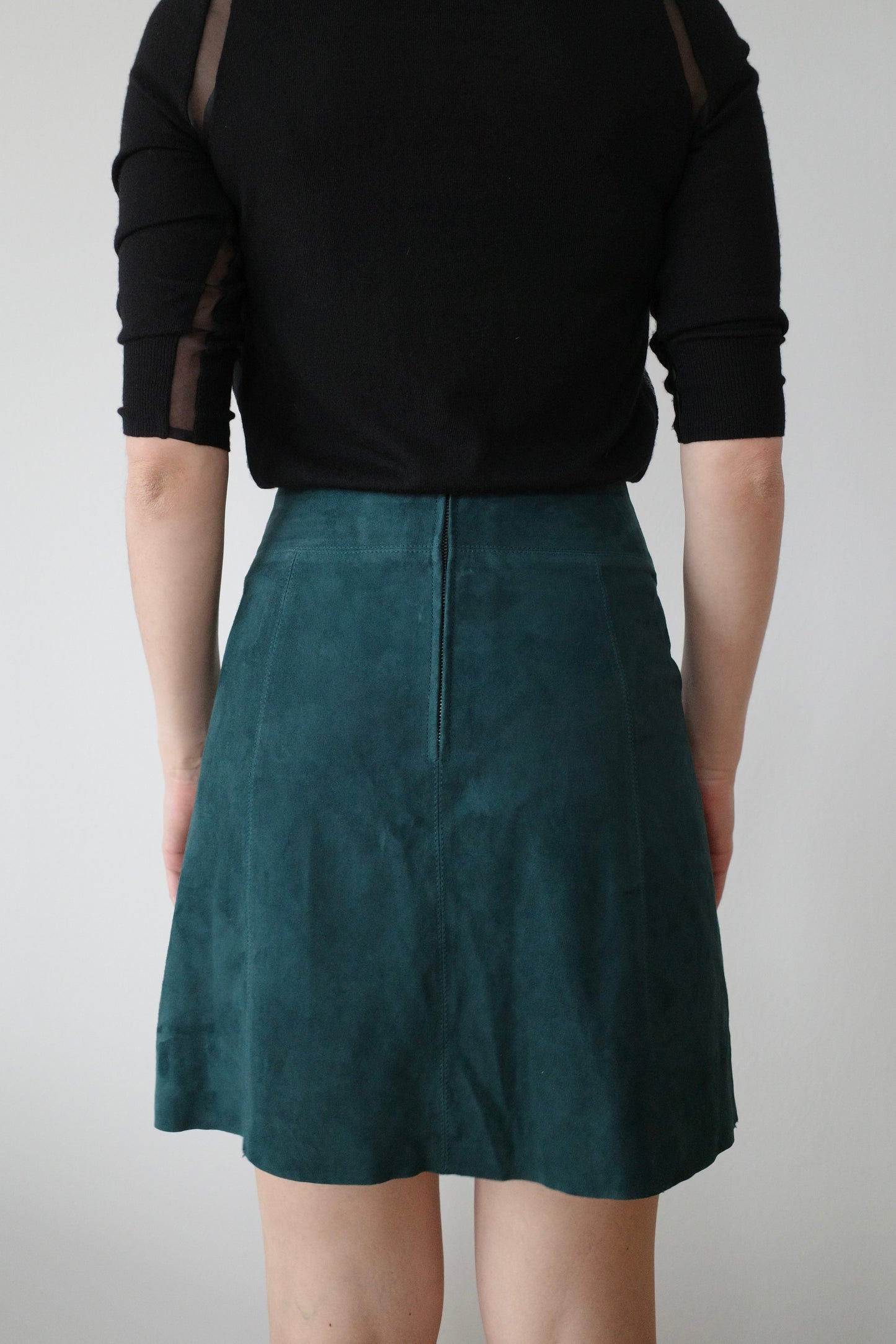 SUEDE LEATHER MINI SKIRT