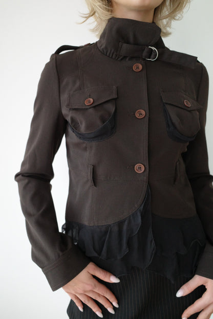 PAOLA FRANI RUFFLE JACKET