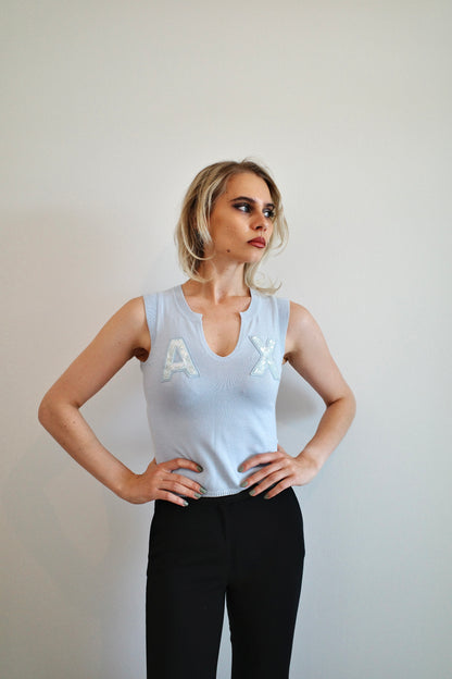 Armani Rhinestone Tanktop