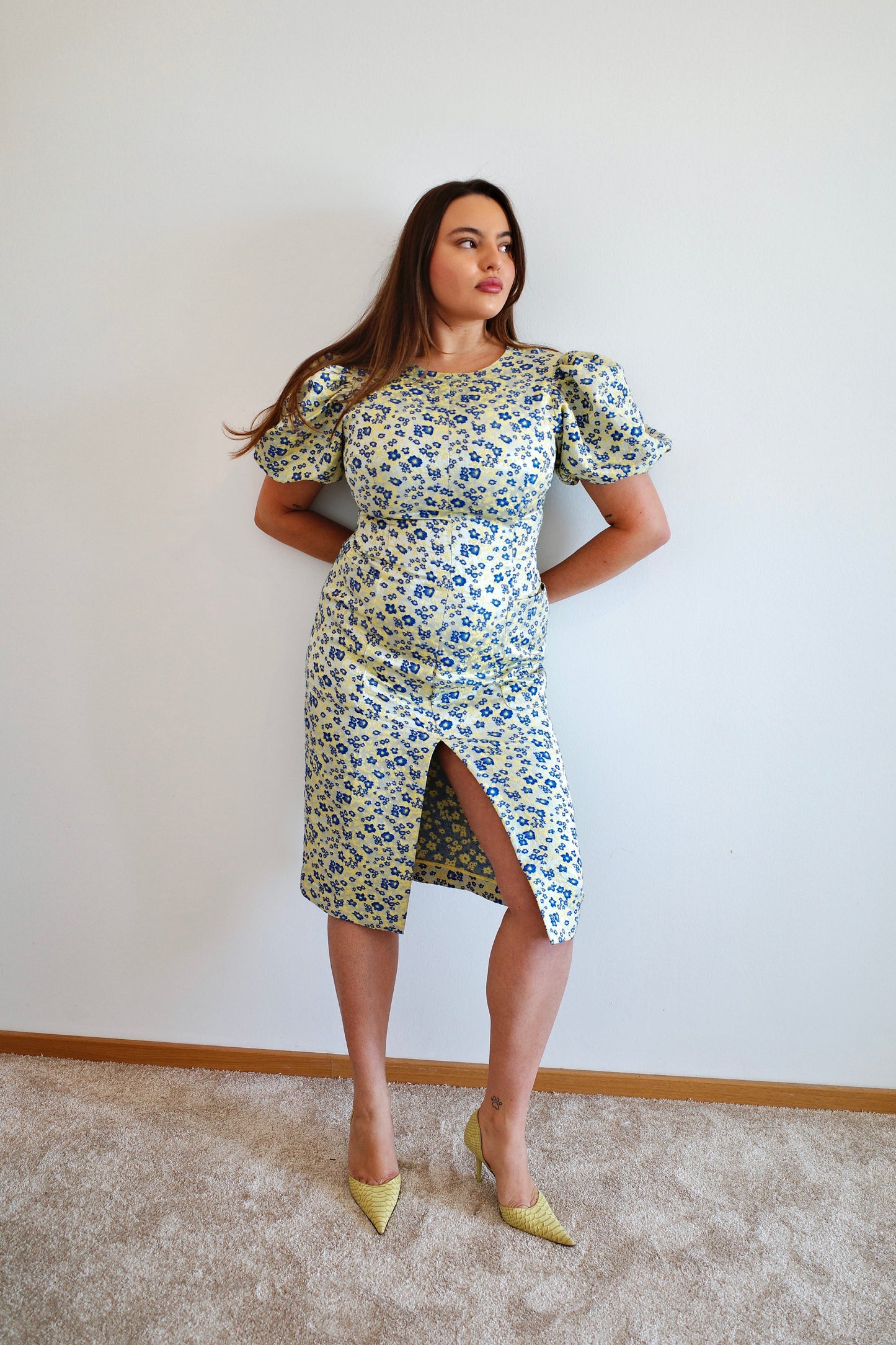 ROTATE JACQUARD DRESS