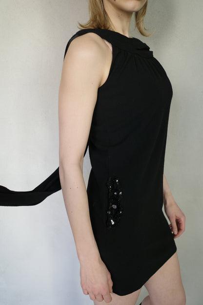 VERA WANG SEQUIN POCKET DRESS