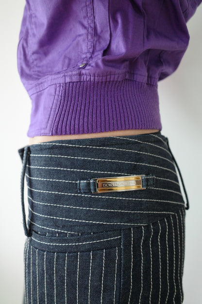DOLCE & GABBANA PINSTRIPE DENIM