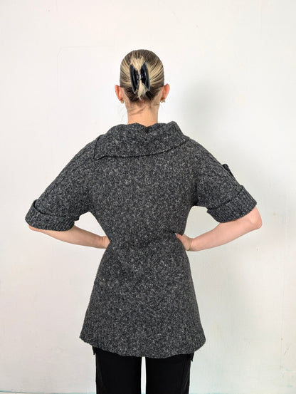 Boatneck Knit with Buttons