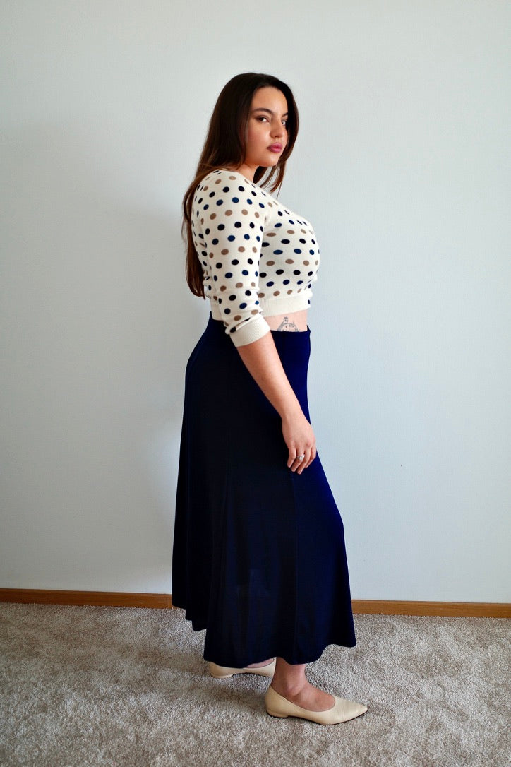 VINTAGE SHEER MAXI SKIRT