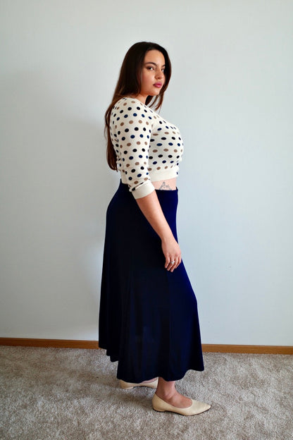 VINTAGE SHEER MAXI SKIRT