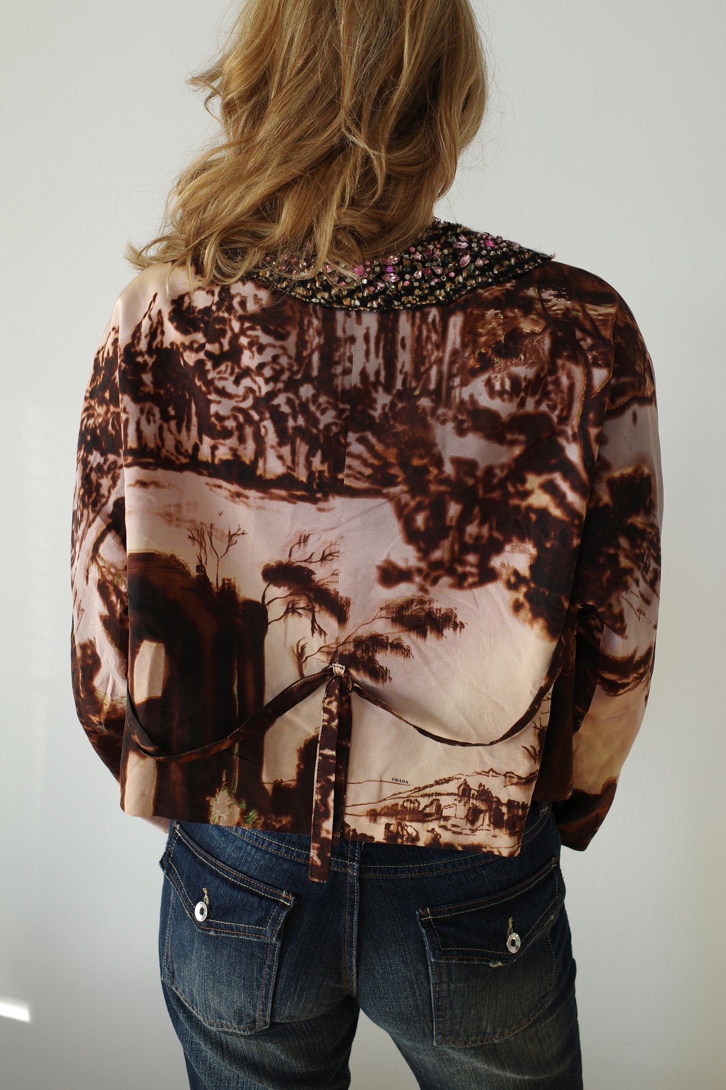 PRADA F/W 2004 SILK BLAZER COAT