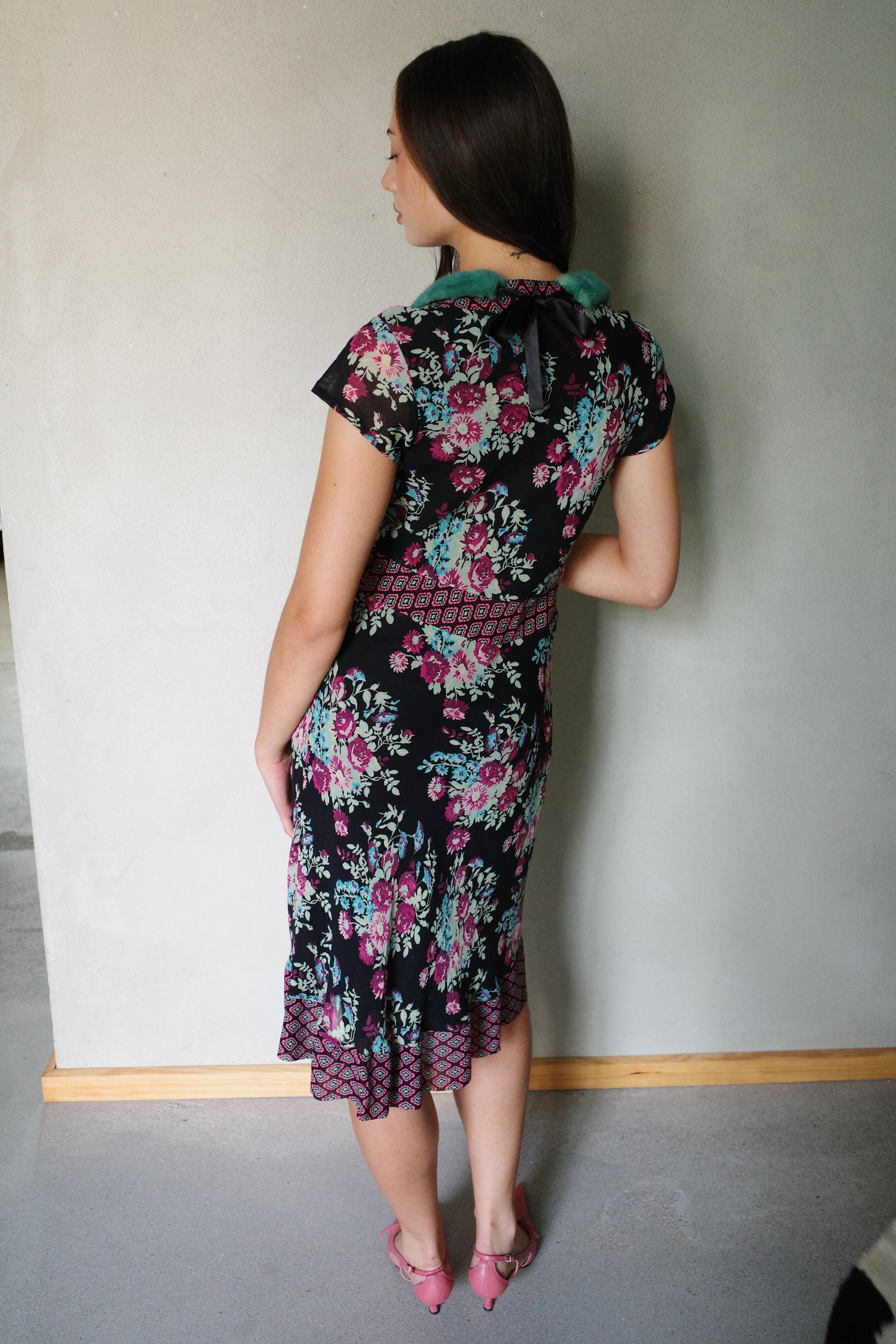ITALIAN VINTAGE SILK DRESS (BLUMARINE INSPIRED)