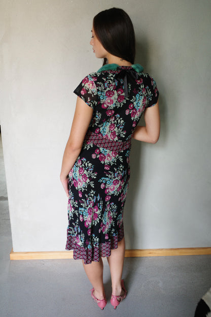 ITALIAN VINTAGE SILK DRESS (BLUMARINE INSPIRED)