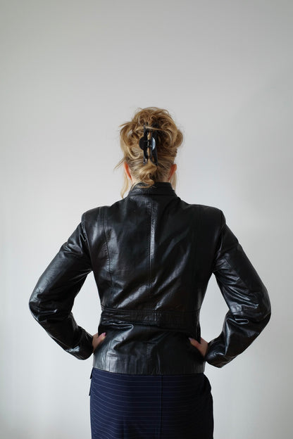 90s MILITARY LEATHERJACKET