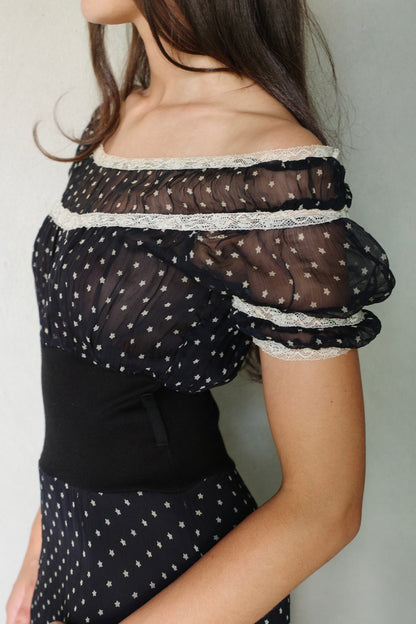 FORNARINA POLKA DOT STAR DRESS