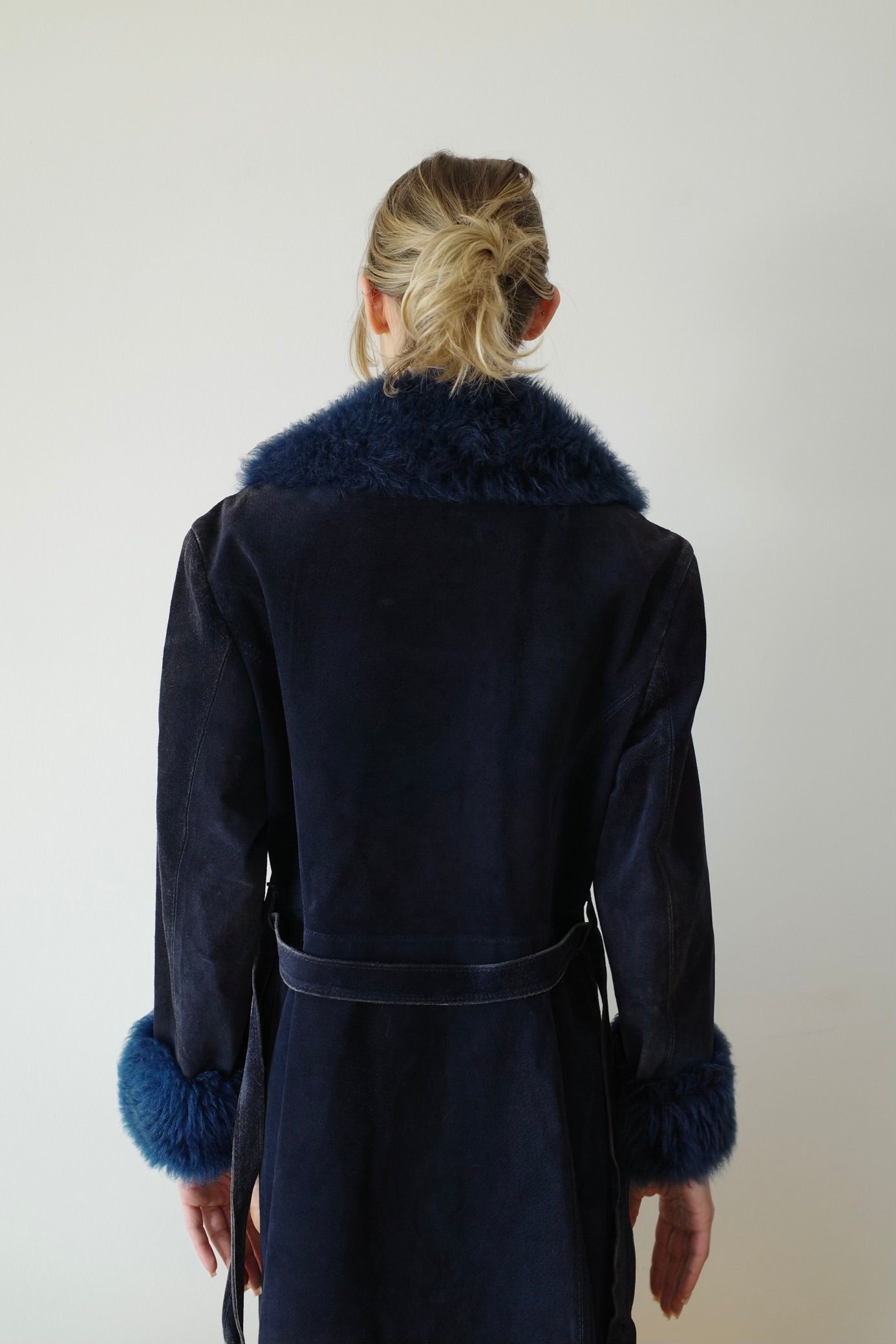 80s YVES SAINT LAURENT SUEDE COAT