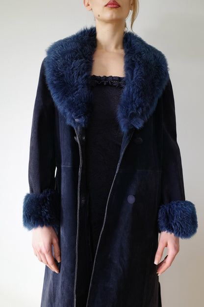 80s YVES SAINT LAURENT SUEDE COAT