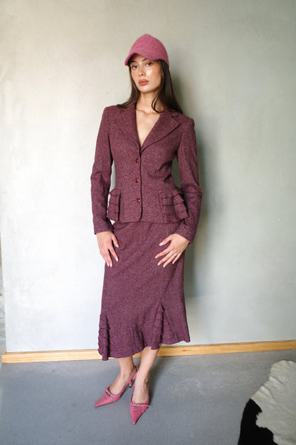 WOOL TWO-PIECE ENSEMBLE