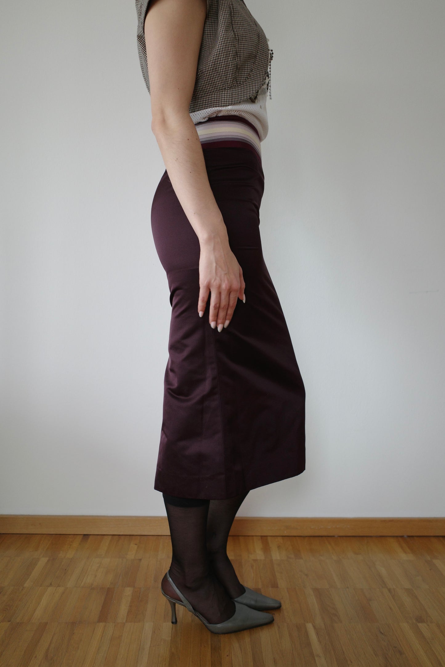 CHLOÉ FW 2002 PHEOBE PHILO SILK SKIRT