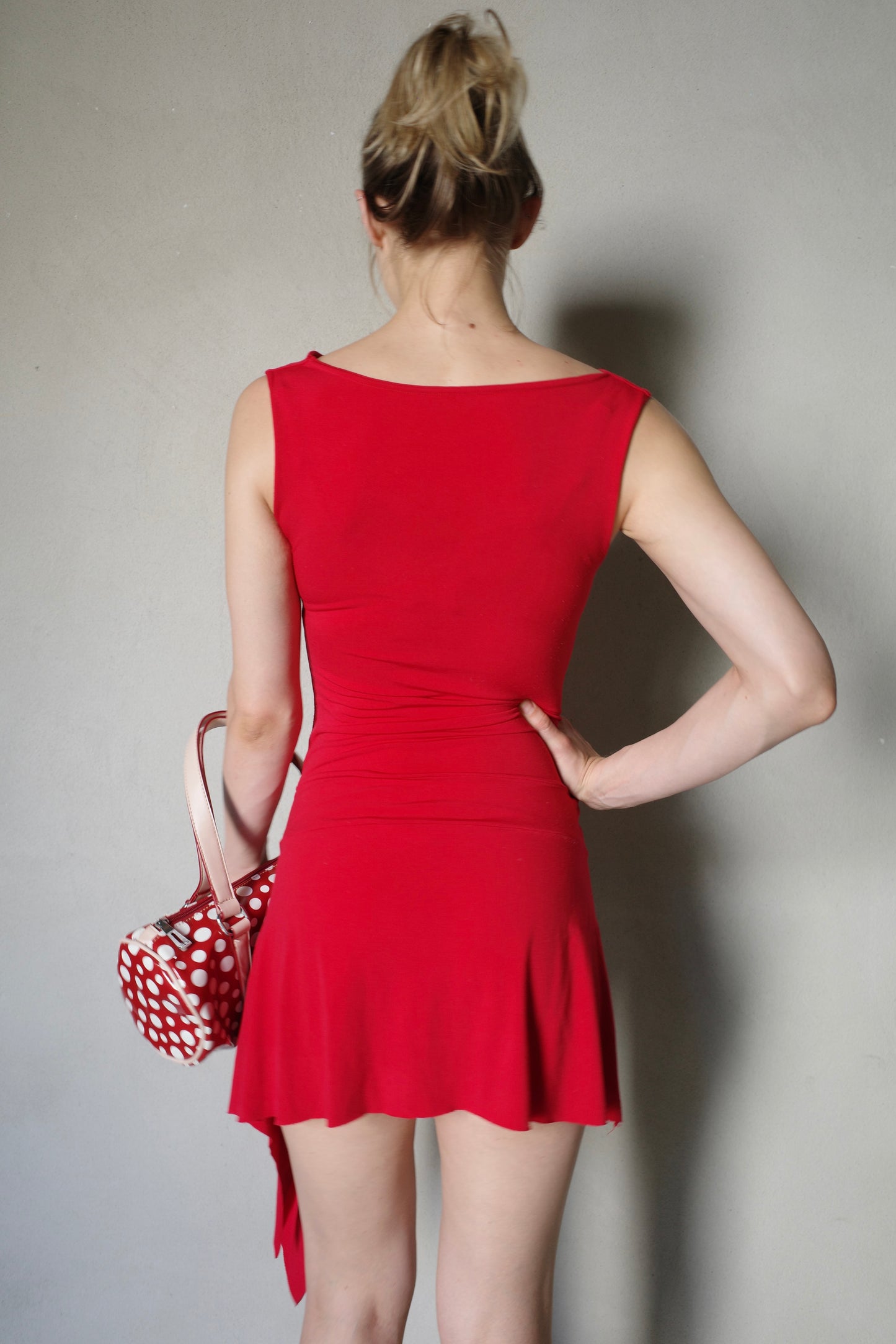 2000s ASYMMETRICAL MINIDRESS