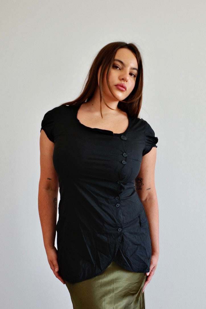 VINTAGE SATIN MIDI SKIRT