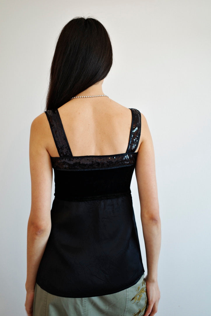 ANNA PIANURA VINTAGE VELVET TANK