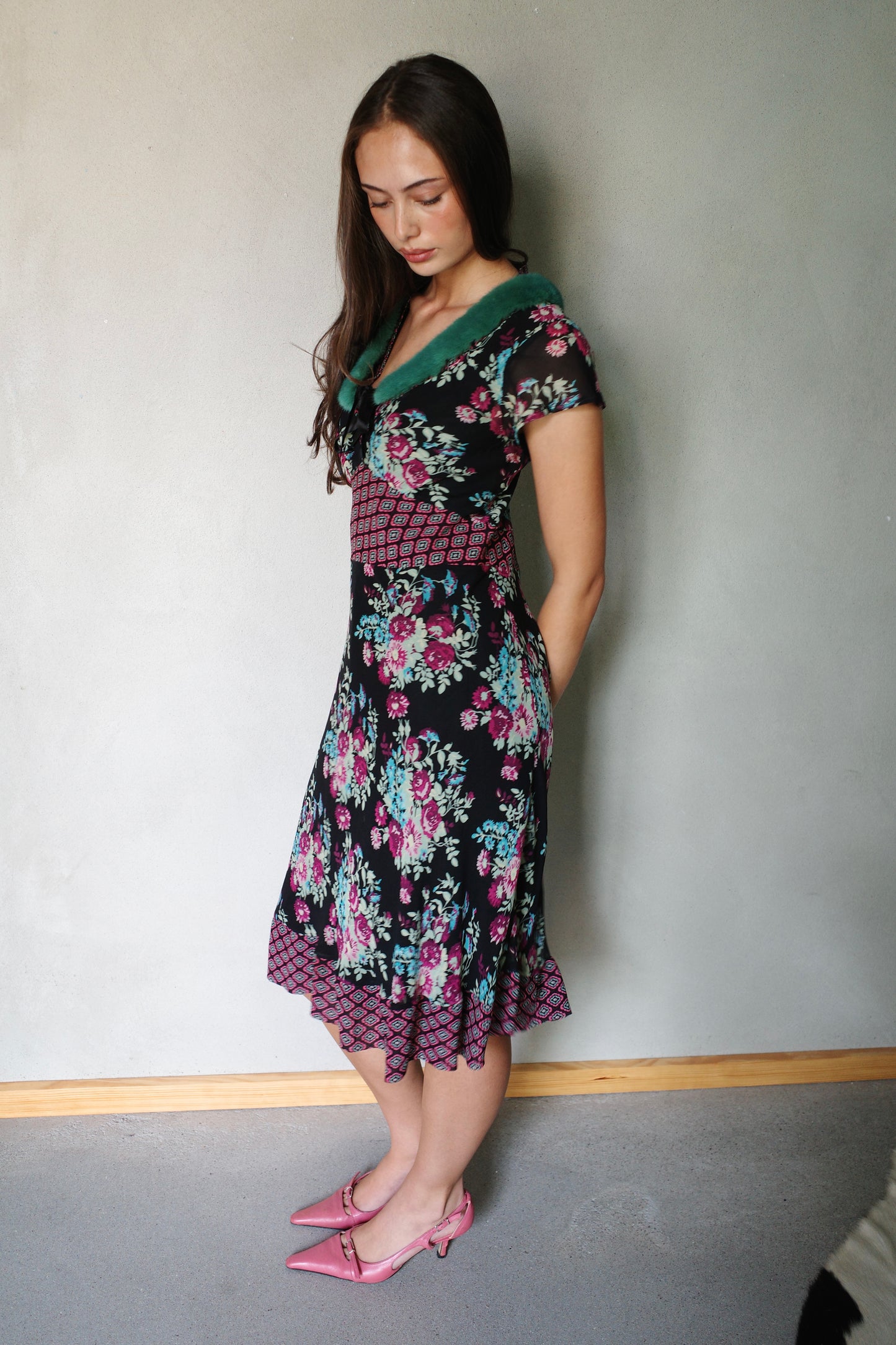 ITALIAN VINTAGE SILK DRESS (BLUMARINE INSPIRED)