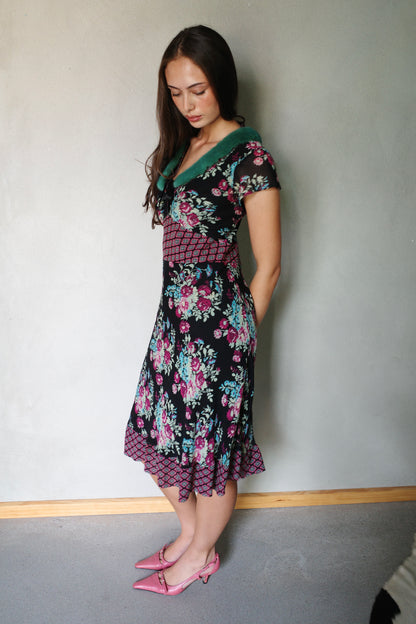 ITALIAN VINTAGE SILK DRESS (BLUMARINE INSPIRED)