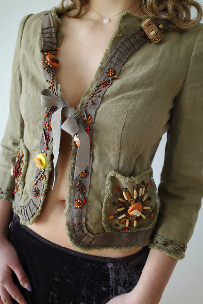 MOSCHINO S/S 2007 LINEN BLAZER