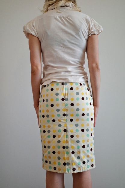 PRADA POLKA DOT PENCILSKIRT