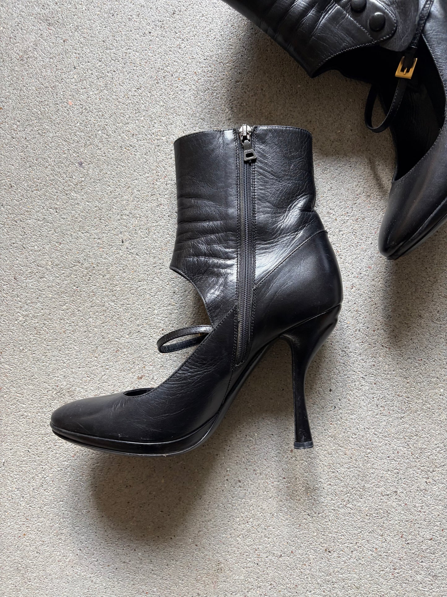 PRADA S/S 2008 "FAIRY" HEEL BOOTS