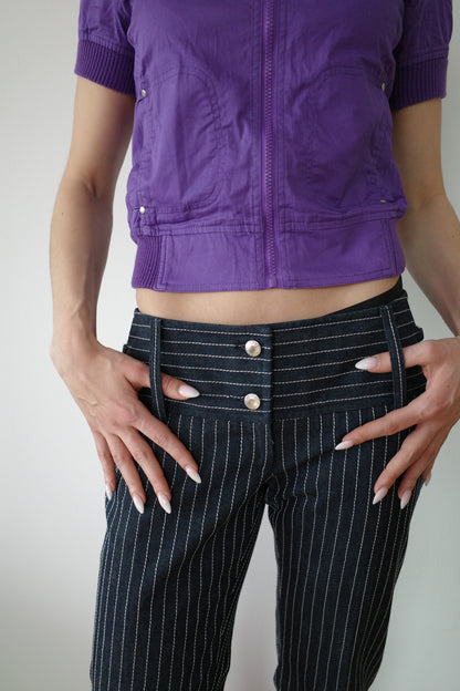 DOLCE & GABBANA PINSTRIPE DENIM