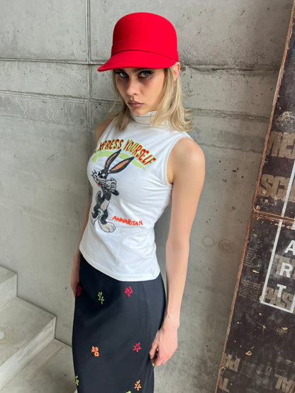 BUGS BUNNY EMBROIDERED TANKTOP