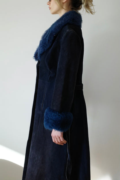 80s YVES SAINT LAURENT SUEDE COAT