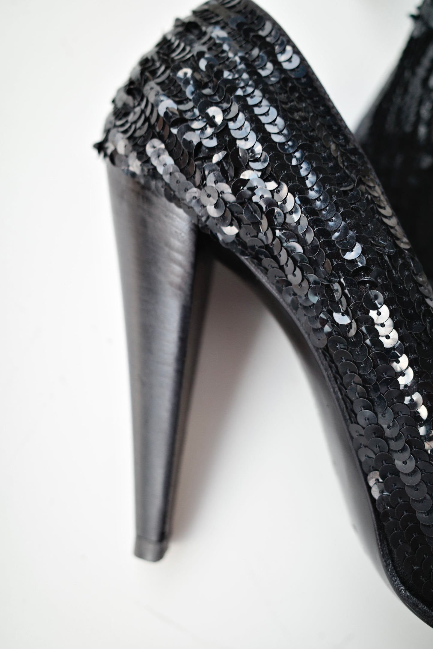 MIU MIU F/W 1997 SEQUIN HEELS