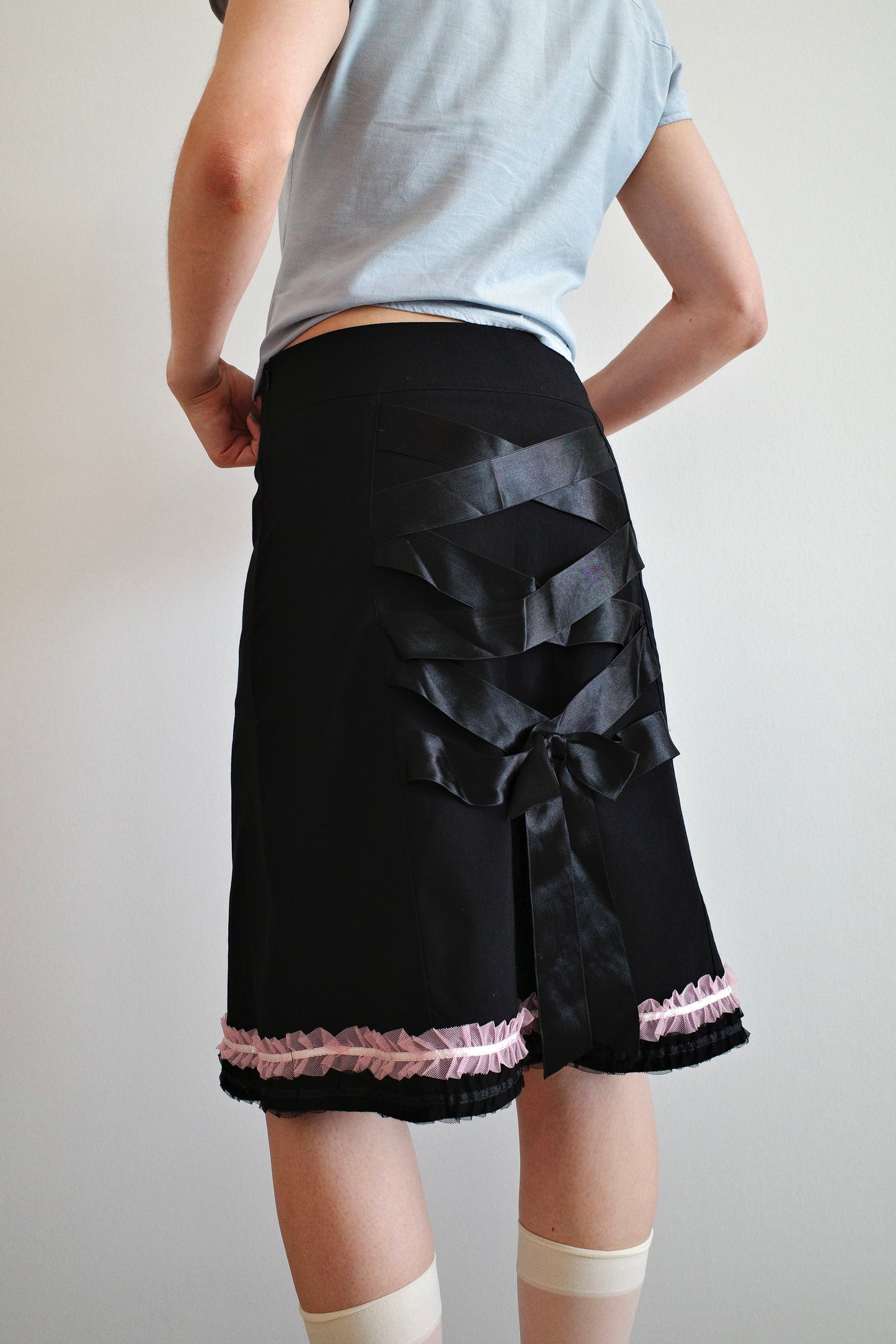 VINTAGE LACE-UP SKIRT